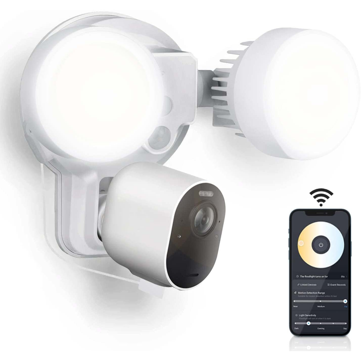 Wasserstein 3in1 Wired Smart Flood Light, Charger and Mount