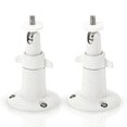 thumbnail image 1 of Wasserstein Adjustable Indoor and Outdoor Security Metal Wall Mount for Arlo Pro, Pro 2, Pro 3, Pro 4, Pro 5s, Ultra, Ultra 2 Cameras (2 Pack, White), 1 of 11