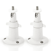 Wasserstein Adjustable Indoor and Outdoor Security Metal Wall Mount for Arlo Pro, Pro 2, Pro 3, Pro 4, Pro 5s, Ultra, Ultra 2 Cameras (2 Pack, White)