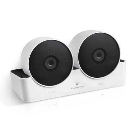 Wasserstein - Charging Station for Google Nest Cam - Black/White