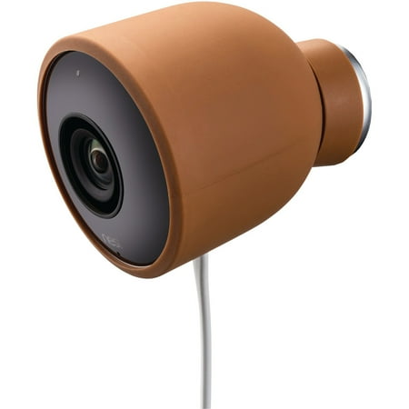 Wasserstein - Silicone Skin for Nest Cam Outdoor Security Cameras - Brown
