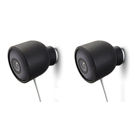 Wasserstein - Silicone Skin for Nest Cam Outdoor Security Cameras (2-Pack) - Black
