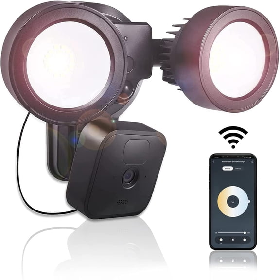 Wasserstein Floodlight, Charger and Mount for Blink Outdoor/XT2 Camera, 1500 lumens - with Motion Sensor and Timer Control (Blink Camera NOT Included)