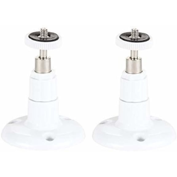 Wasserstein Security Wall Mount - Adjustable Indoor/Outdoor Mount Compatible with Arlo, Pro, Pro2, Ultra (2 Pack, White)