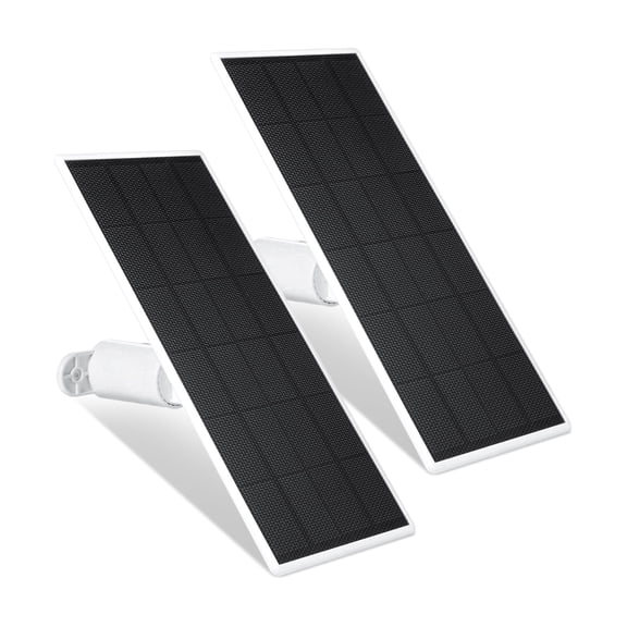 Wasserstein Solar Panel for Google Nest Cam Outdoor or Indoor, Battery - 2.5W Solar Power - Made for Google Nest (2 Pack)