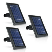 Wasserstein Solar Panel with 13ft Cable for Arlo Essential Spotlight/XL Spotlight Camera Only - Power Your Arlo Camera Continuously (3 Pack, Black)