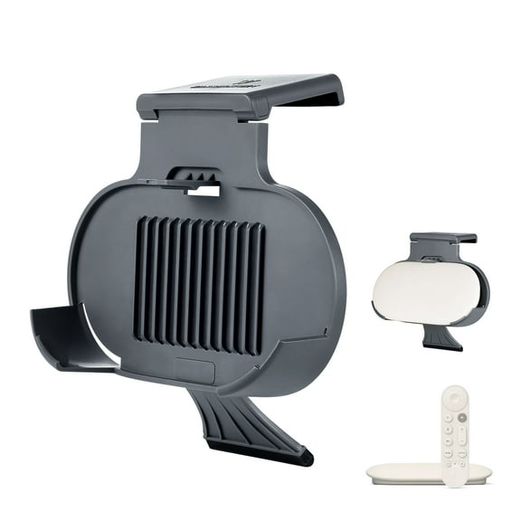 Wasserstein TV Mount for Google TV Streamer 4K - Clip Mount Holder for Google TV Streaming Box (Charcoal) - Made for Google