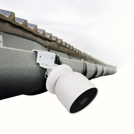 Wasserstein - Gutter Mount for Google Nest Cam (Battery) - White