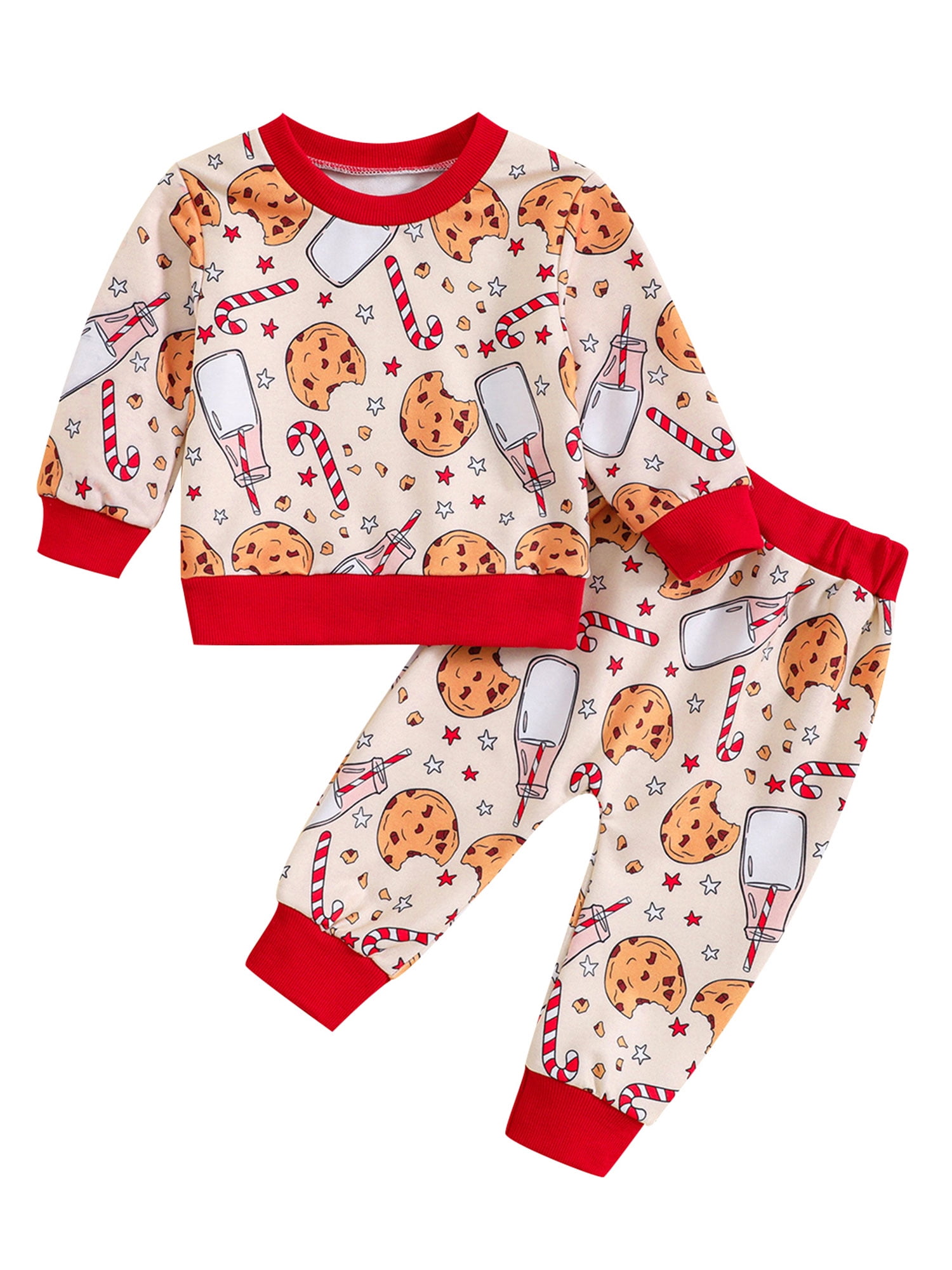 Wassery 2Pcs Toddler Girls Fall Christmas Clothes Baby Christmas ...