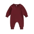 thumbnail image 1 of Wassery Baby Boys Girls Fall One Piece Jumpsuits Newborn Boys Girls Long Sleeve Romper Pants Infant Boys Girls Spring Onesie Bodysuit Clothes 0-18M, 1 of 9