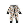 thumbnail image 1 of Wassery Baby Boys Girls Halloween Jumpsuit Newborn Girl Footed Romper Long Sleeve Ghost Pumpkin Print Zipped Bodysuits 3M 6M 12M 18M Infant Fall Clothes, 1 of 8