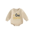 thumbnail image 1 of Wassery Baby Boys My 1st Birthday Outfit Long Sleeve Letter Print Sweatshirts Rompers Infant Onesie Jumpsuits Bodysuits Newborn Fall Clothes, 1 of 9