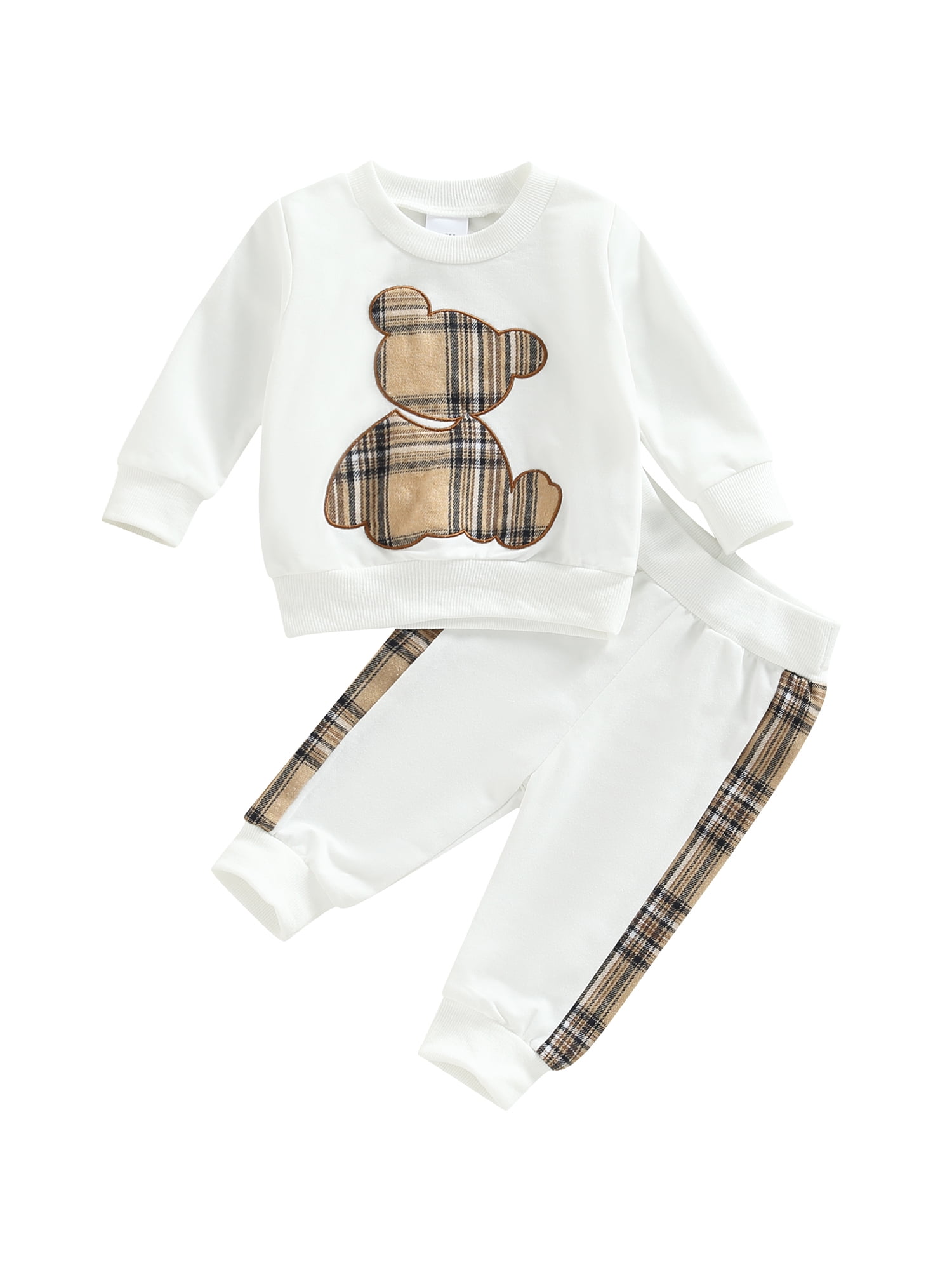 Wassery Baby Girls Autumn Clothes 3 6 9 12 18 24 Months Infant Plaid