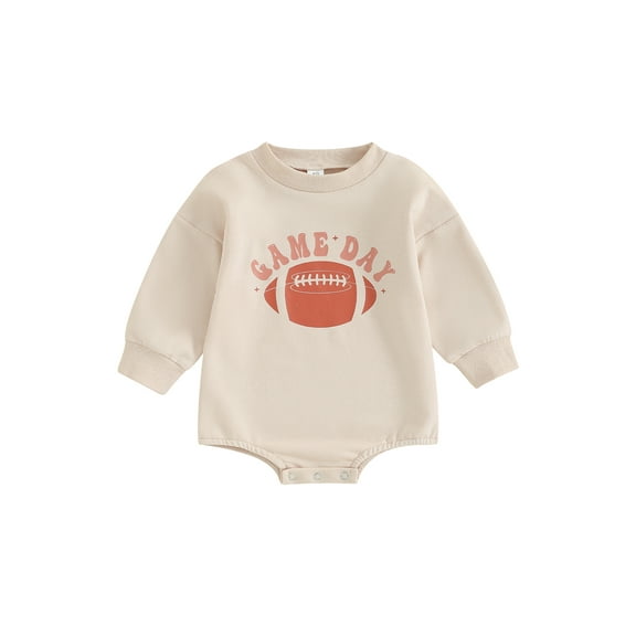 Wassery Baby Girls Boys Romper Clothes Infant Rugby Print Crew Neck Long Sleeve Bodysuits 3M 6M 12M 18M Toddler Girls Boys Fall Playsuits