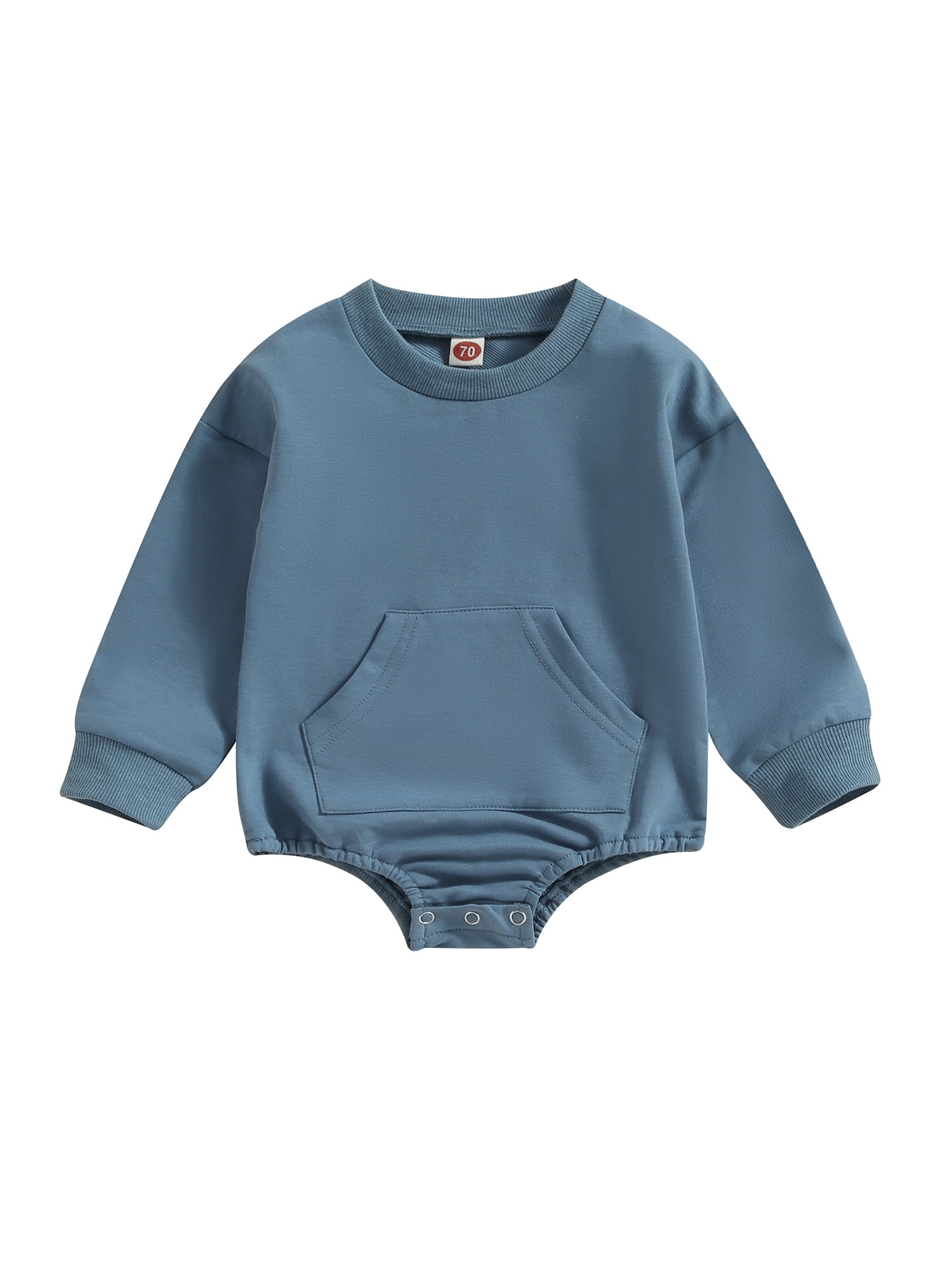 Wassery Baby Girls Boys Romper Infant Long Sleeve Crew Neck Onesie with