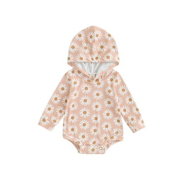 Chbgutlmr Toddler Baby Clothes Newborn Boys Girl Button Up Cute Onesie Infant Long Sleeve Cotton Rompers