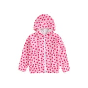 Wassery Big Girls Hoodie Jacket 3T 4T 5T 6T 7T 8T Little Girls Long Sleeve Floral Print Zipper Coat Children Kids Girls Spring Fall Outwear