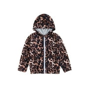 Wassery Big Girls Hoodie Jacket 3T 4T 5T 6T 7T 8T Little Girls Long Sleeve Floral Print Zipper Coat Children Kids Girls Spring Fall Outwear