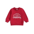 thumbnail image 1 of Wassery Christmas Baby Girl Boy Sweatshirt Tree/Santa/Coffee/Red Truck Print Pullover Sweaters Top 9M 12M 24M 3T 4T 5T Toddler Winter Christmas Clothes, 1 of 8
