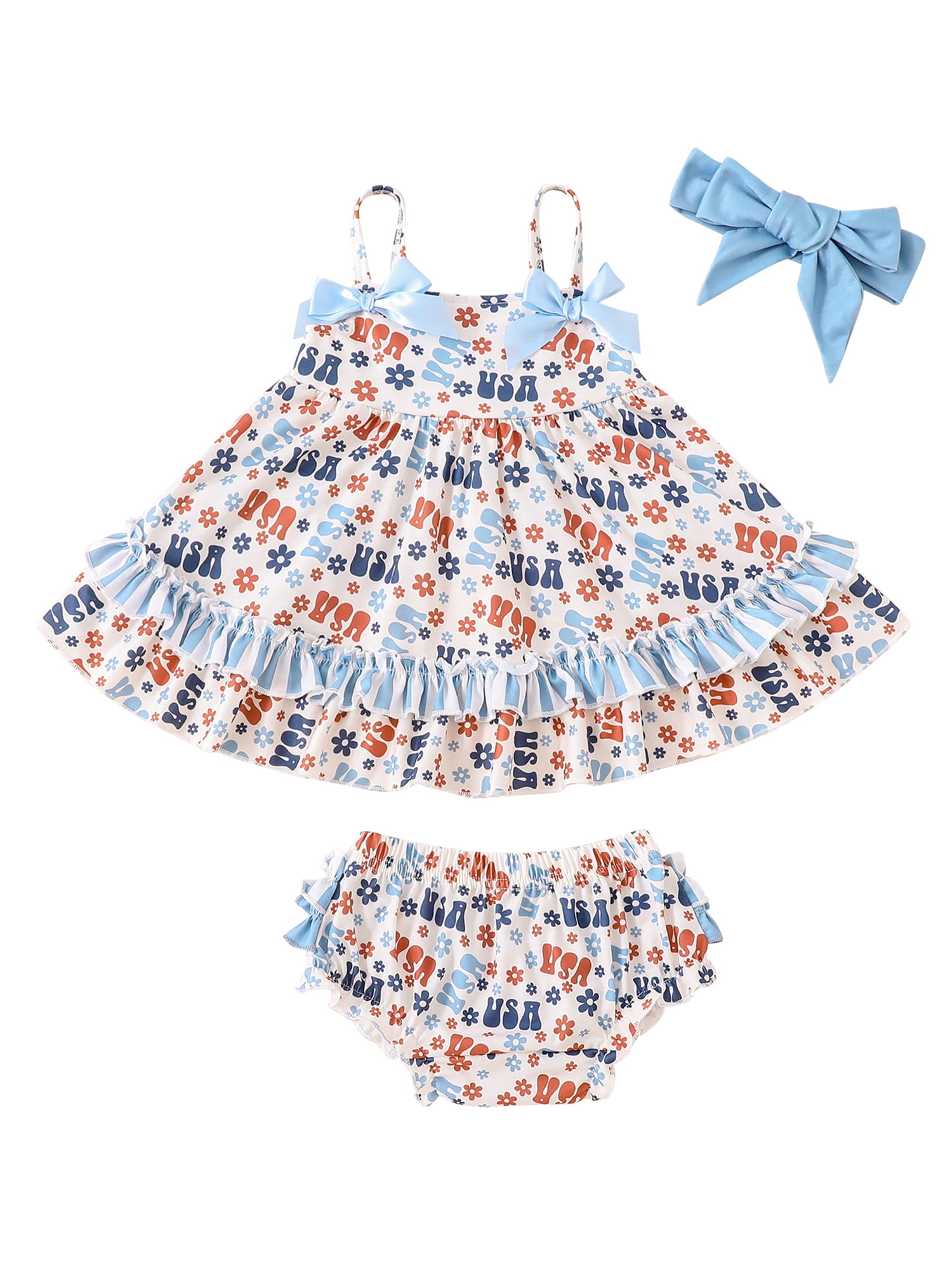 Wassery Independence Day Infant Baby Girls Clothes 6M 12M 18M 24M 3T 4T ...