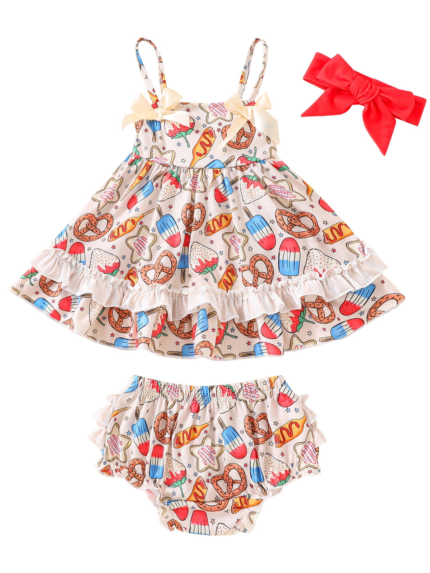 Wassery Independence Day Infant Baby Girls Clothes 6M 12M 18M 24M 3T 4T ...