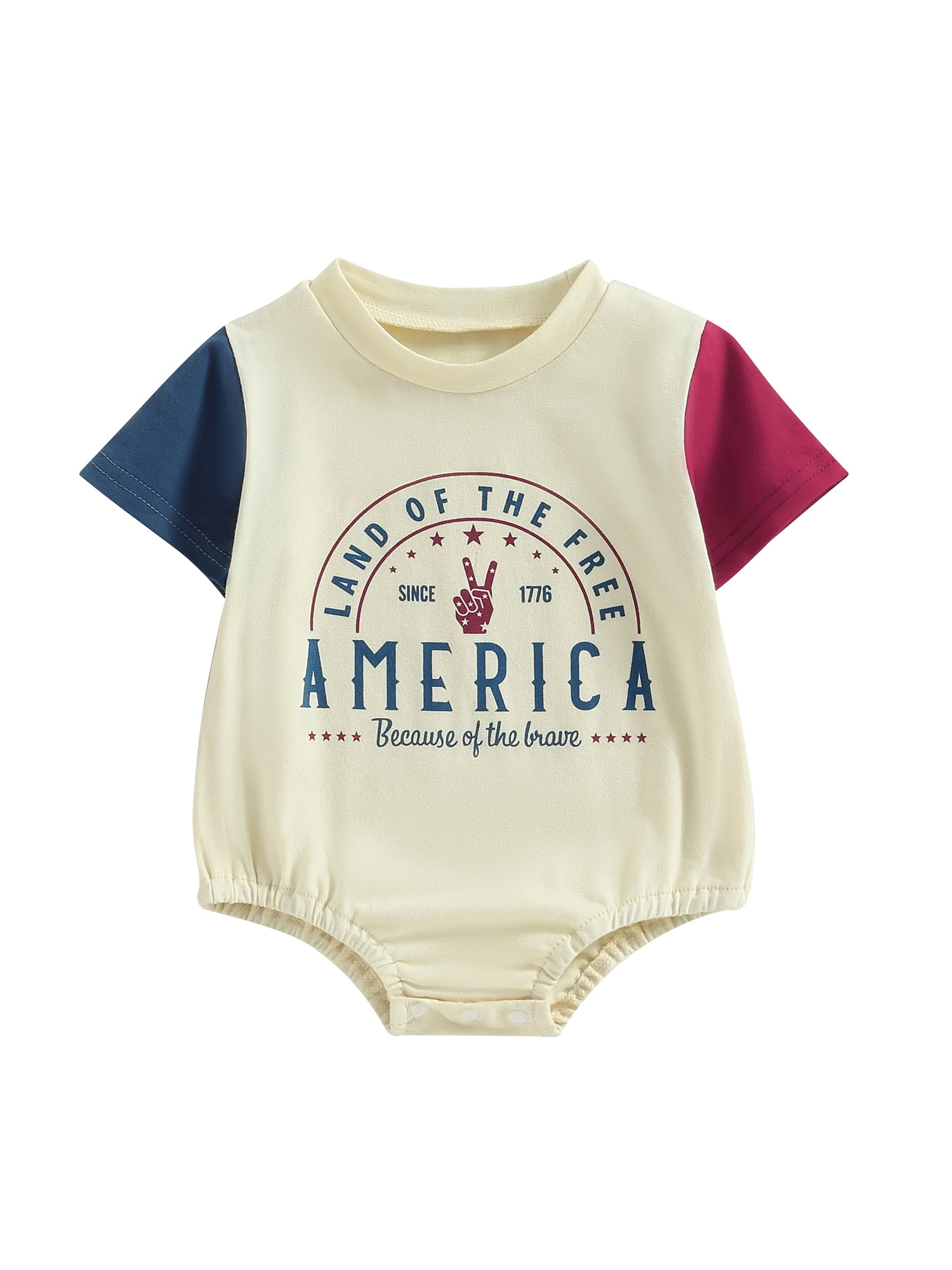Wassery Infant Baby Boys Girls Jumpsuits 4th of July Outfits