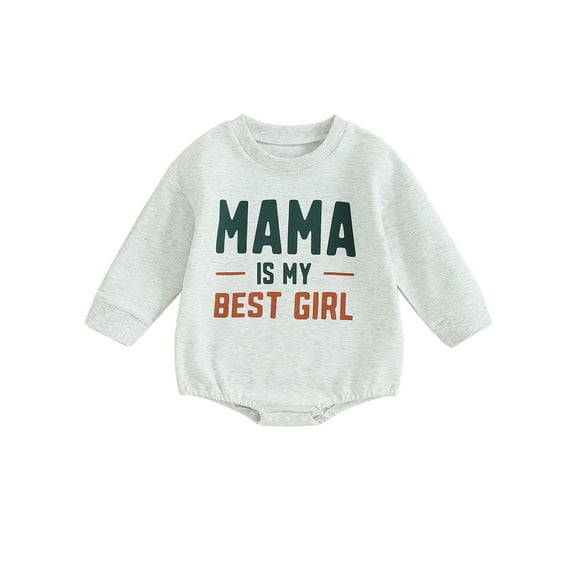 Wassery Infant Baby Boys Romper Fall Clothes Letters Print Long Sleeve Bodysuits 3M 6M 12M 18M Newborn Onsie Jumpsuit 0-18 Months