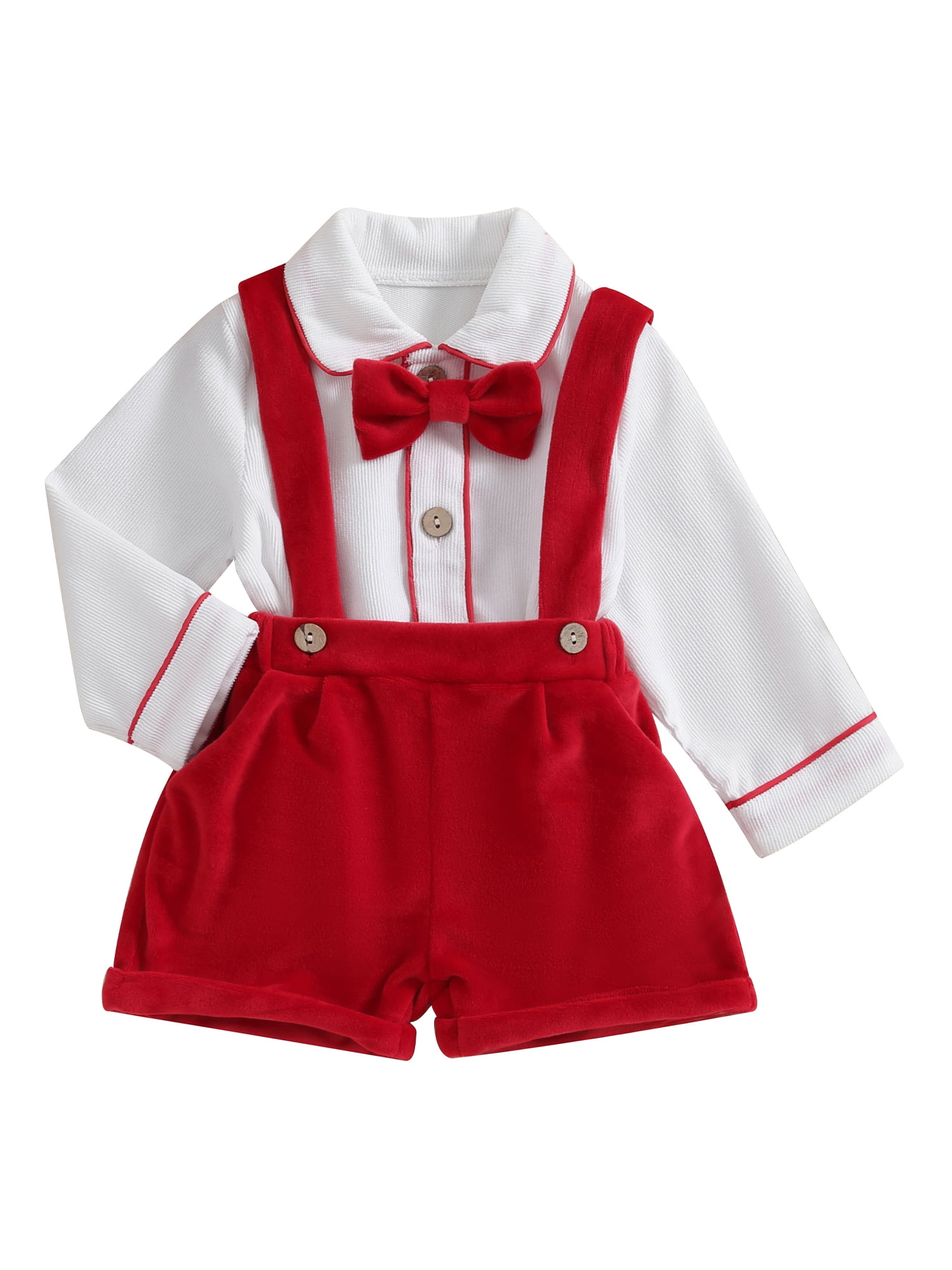 Wassery Kids Boy Gentleman Set Little Boys Christmas Outfits 6M