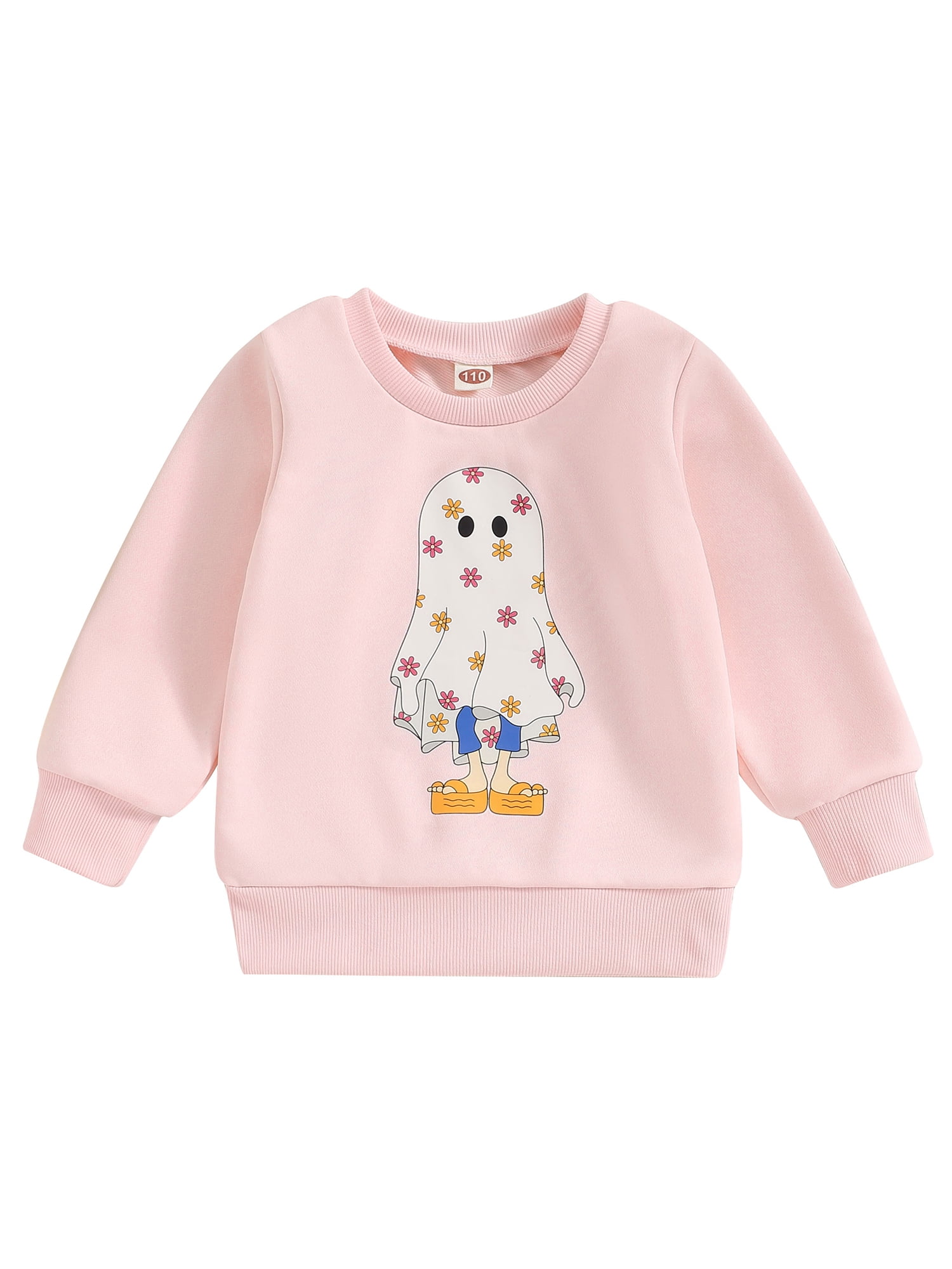 Wassery Kids Girls Halloween Sweatshirts Long Sleeve Crewneck