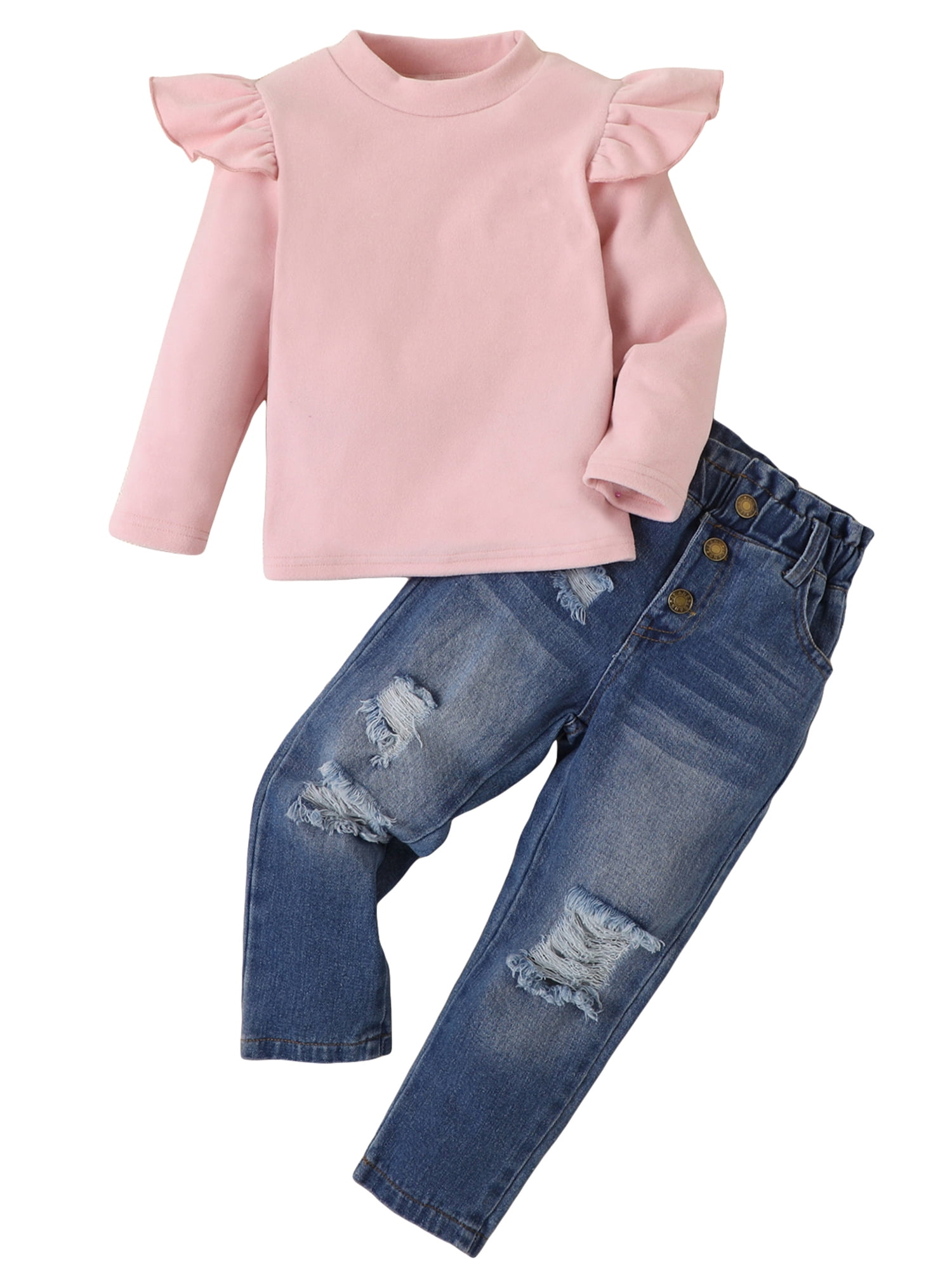 Wassery Little Girl Birthday Outfits Clothes 4T 5T 6T 7T Kids Girls