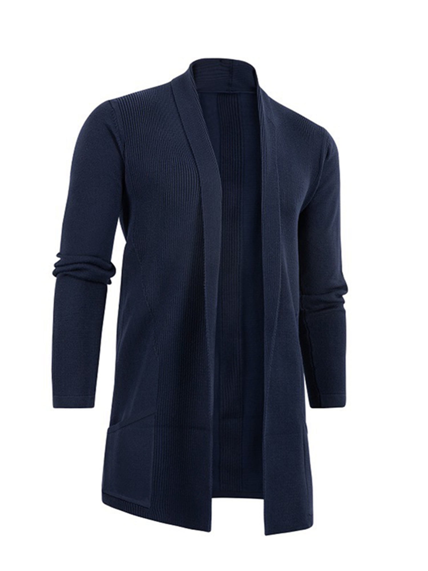 mens long shawl cardigan