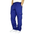 thumbnail image 1 of Wassery Men’s Baggy Cargo Pants Casual Drawstring Elastic Waist Wide Leg Athletic Sweatpants Solid Color Loose Trousers Streetwear, 1 of 3