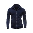 thumbnail image 1 of Wassery Men's Stand Collar Sweatshirts Coat Long Sleeve Fall Jacket Winter Casual Warm Outerwear Zip-Up Slim Fit Clothes, 1 of 4