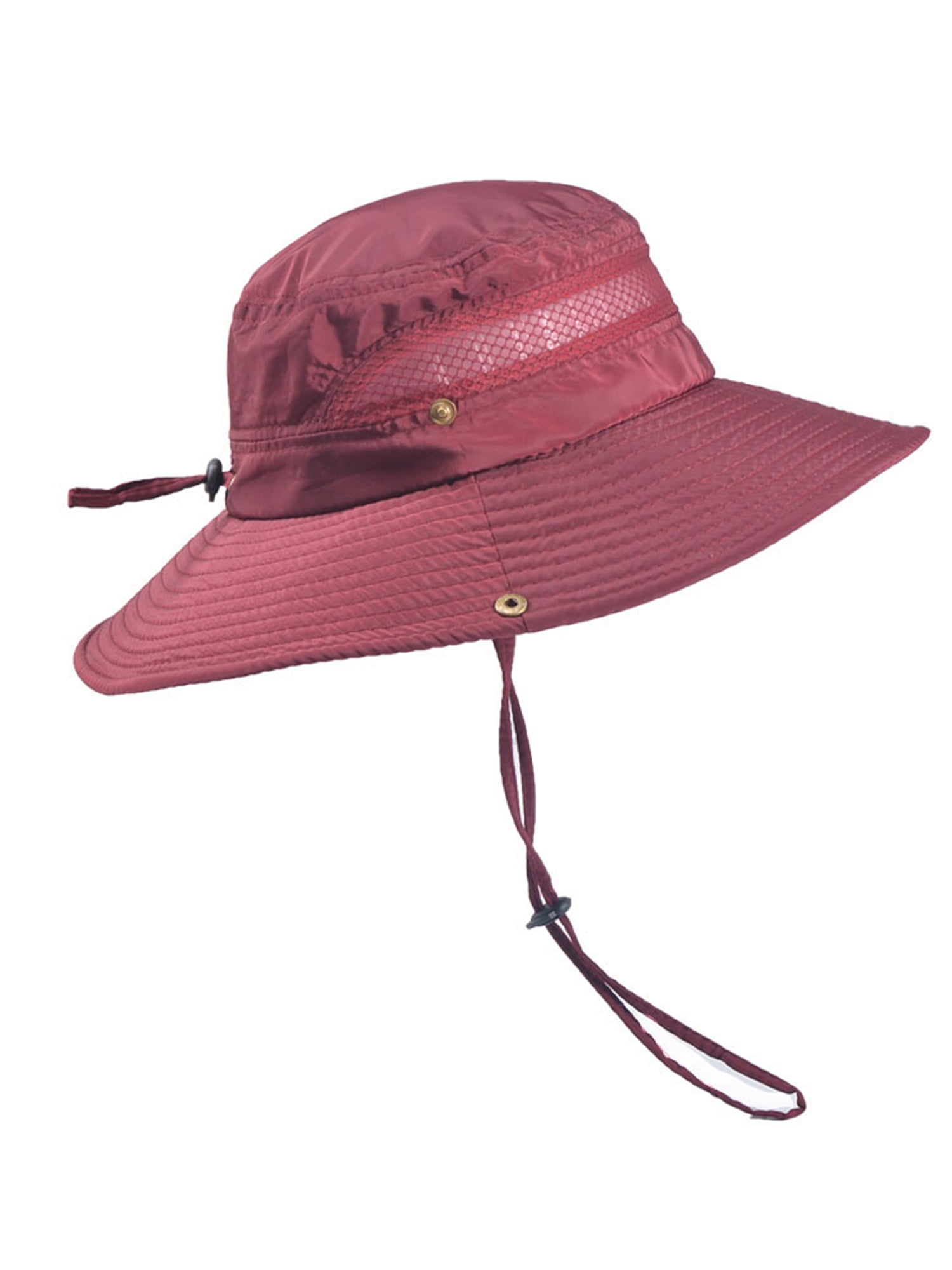 Wassery Mens Summer Sun Brim Wide Cap Protection Fishing Hat Hiking UV Bucket Hat