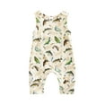 thumbnail image 1 of Wassery Newborn Baby Sleeveless Jumpsuit Dinosaur Fish Print Short Romper Infant Boys Girls One Piece Summer Outfit 0-18M, 1 of 8
