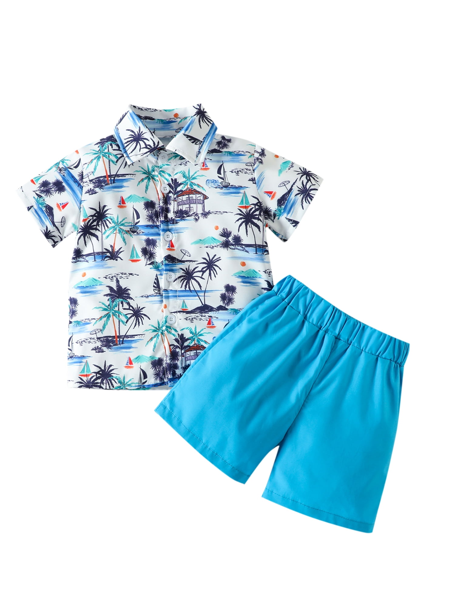 Wassery Toddler Baby Boy Beach Outfits 18M 2T 3T 4T 5T Kids Boy Summer