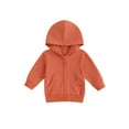thumbnail image 1 of Wassery Toddler Boys Girls Zip Up Jacket Long Sleeve Solid Color Hooded Coat 12M 18M 2T 3T 4T 5T Kids Fall Winter Warm Outerwear, 1 of 8