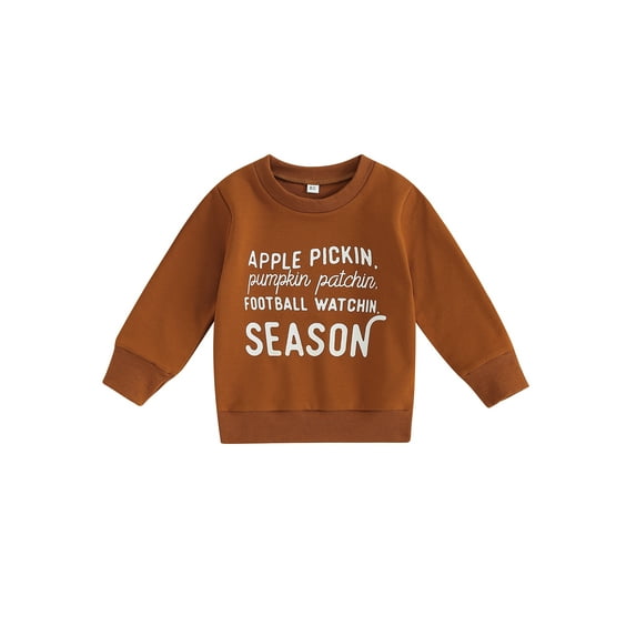 Wassery Toddler Girl Halloween Sweatshirt Long Sleeve Cartoon Letter Print Pullover Loose Tops Infant Baby Girls Fall Clothes 6M-4T