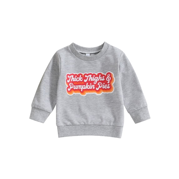 Wassery Toddler Halloween Clothes for Boys Girls Infant Baby Autumn Winter Sweatshirts Long Sleeve Round Neck Letter Print Pullovers Tops Halloween Clothing 0-4Y