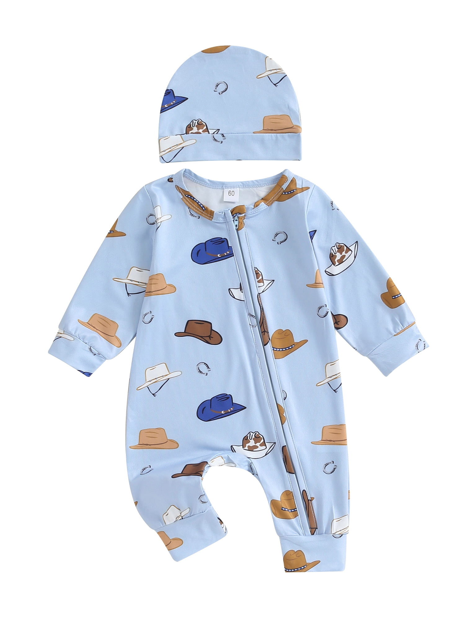 Wassery Western Baby Boy Autumn Clothes 3 6 12 18 Months Infant Cattle