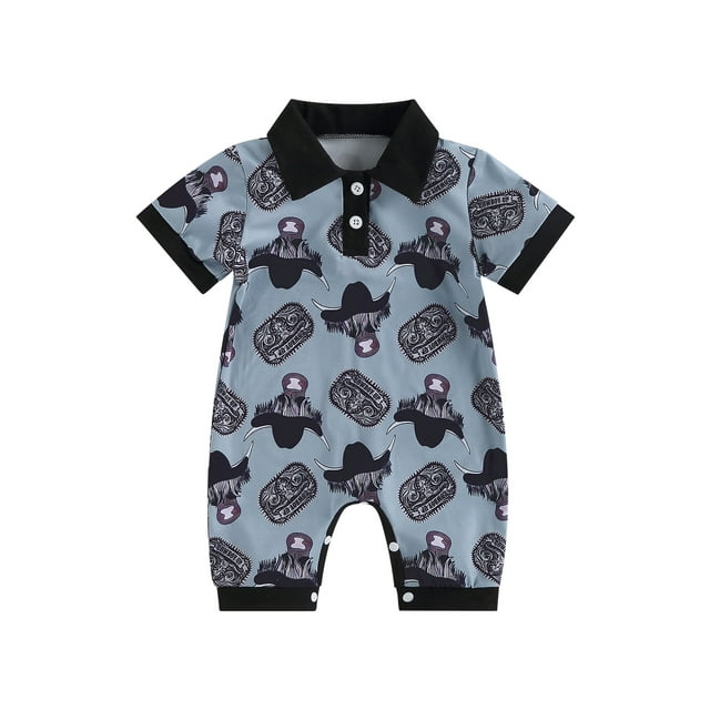 Wassery Western Baby Boy Summer Clothes 3 6 12 18 Months Infant Cow