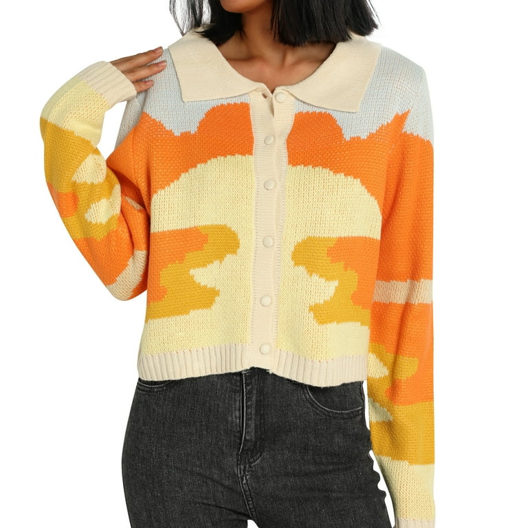 Wassery Women Juniors Knitted Open Front Cardigan Autumn Winter