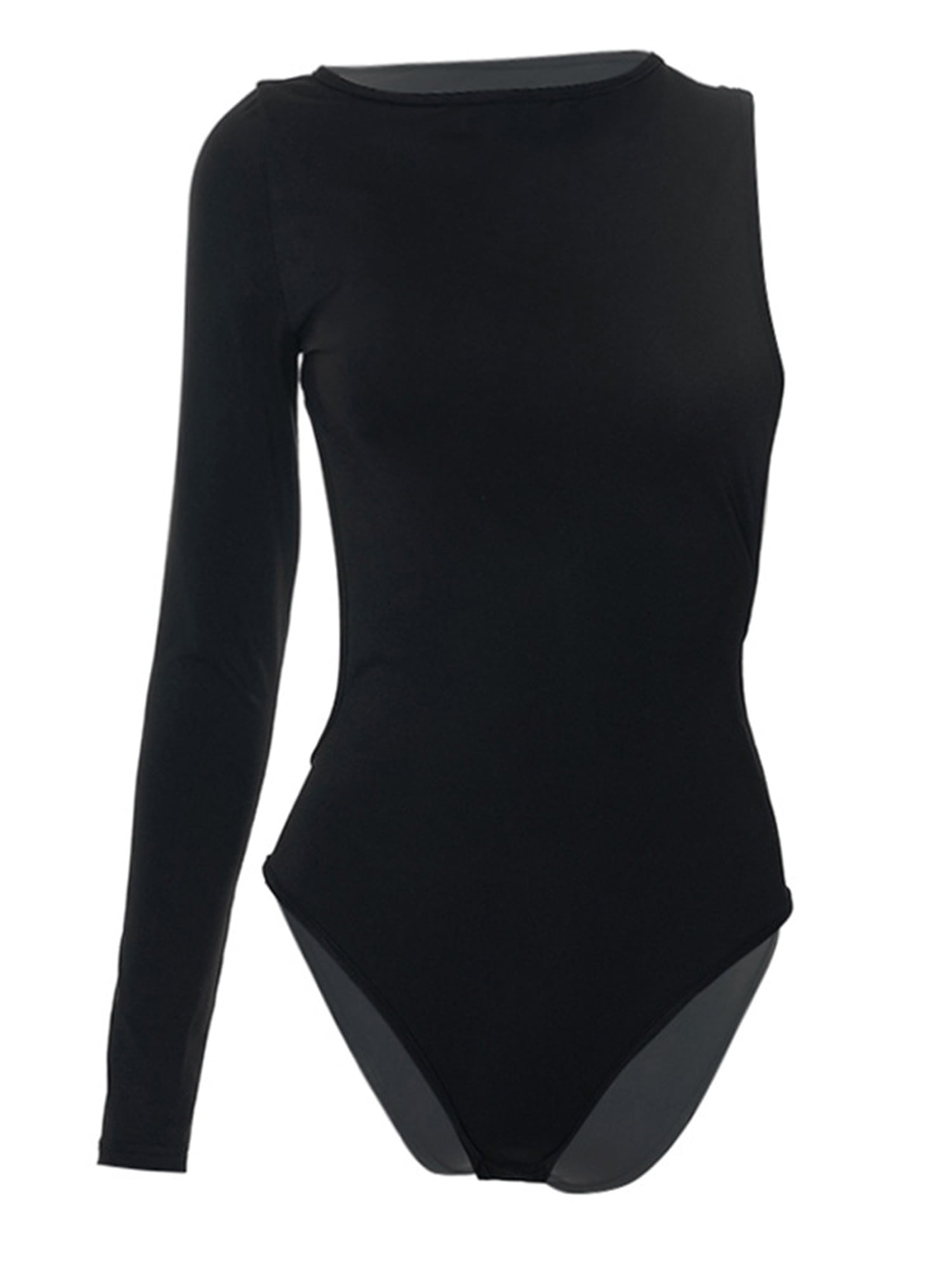 Wassery Women Long Sleeve Bodycon Bodysuits Slim Fit TShirt Bodysuit