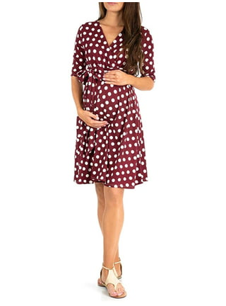 Summer Womens Mother Casual Floral Falbala Pregnant Dress For Maternity  Clothes.