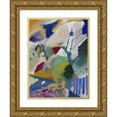 thumbnail image 1 of Wassily Kandinsky 12x14 Gold Ornate Wood Frame and Double Matted Museum Art Print Titled - Murnau with Church I (1910), 1 of 4