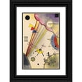 thumbnail image 1 of Wassily Kandinsky 13x18 Black Ornate Wood Framed Double Matted Museum Art Print Titled - Clear Connection (Clear Connection) (1925), 1 of 5