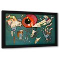thumbnail image 1 of Wassily Kandinsky 14x11 Black Modern Wood Framed Wall Art Titled - Around the Circle no.677 1940, 1 of 6