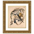 thumbnail image 1 of Wassily Kandinsky 15x18 Gold Ornate Wood Frame and Double Matted Museum Art Print Titled - Watercolour with Seven Strokes (1916), 1 of 4