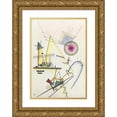 thumbnail image 1 of Wassily Kandinsky 18x24 Gold Ornate Framed and Double Matted Museum Art Print Titled - Delicate Mind (Delicate Soul) (1925), 1 of 4