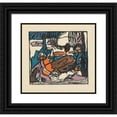 thumbnail image 1 of Wassily Kandinsky 21x20 Black Ornate Framed Double Matted Museum Art Print Titled: Sounds Pl 13 (1913), 1 of 5